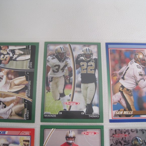 Lot of 10 New Orleans Saints NFL Player Cards - Picture 3 of 12